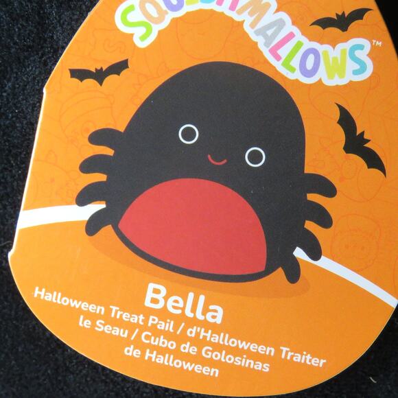 Squishmallows Bella Spider Treat Pail Halloween Plush Bucket Basket Collectible - Picture 13 of 14